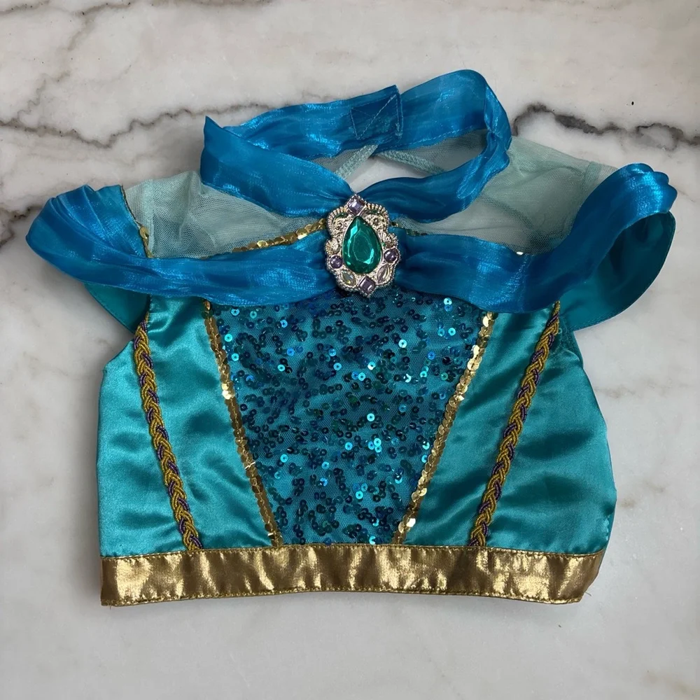 Authentic Disney Store Princess Jasmine Costume - 2pc Set Girls Size 4 - Picture 5 of 7
